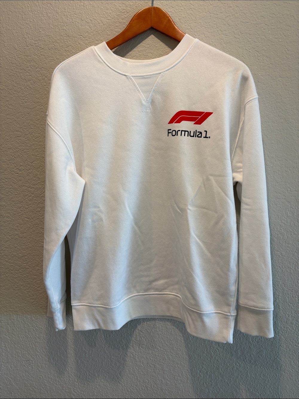 Old Navy Formula 1 White Logo Crewneck Sweatshirt